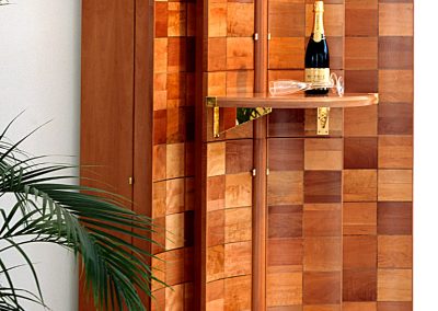 Barschrank mit Pult vier-teilig
